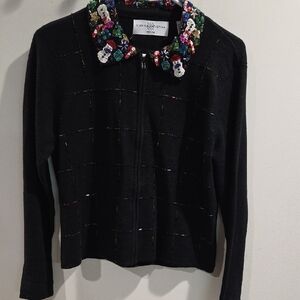 Marisa Christina Holiday with Multicolor Beaded Collar. Absolutely Beautiful!